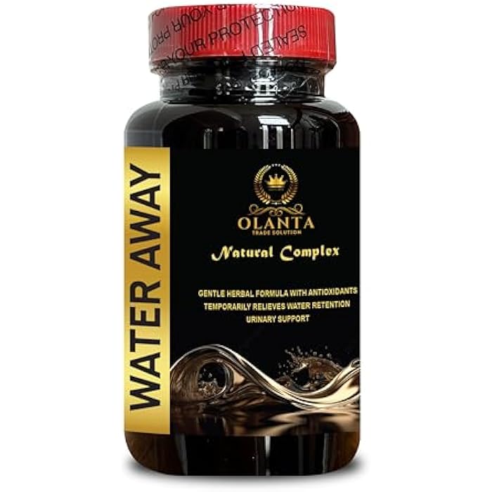 Generic Water Pills Water Retention - Natural Water Away Pills - Fast Acting Water Away Pills for Women and Men, Fluid Pills for Water Retention, Water Loss Pills - 1 Bottle - Image 1