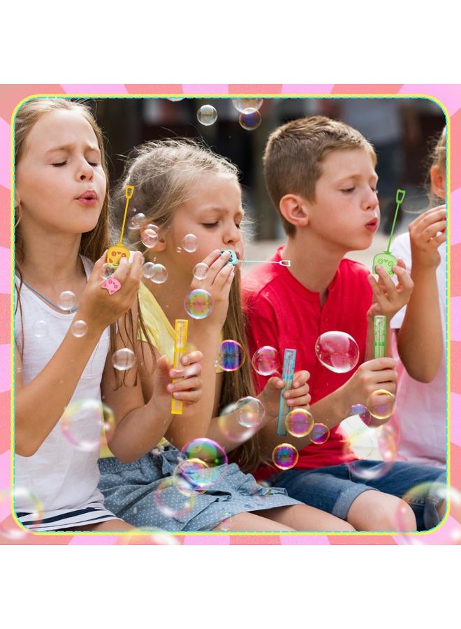 Leitee 36 Pieces Cartoon Cat Bubble Wands Happy Cat Party Favors Mini Bubble Wands 6 Styles for Pet Themed Birthday Decor Party Goodie Bag Filler - Image 5