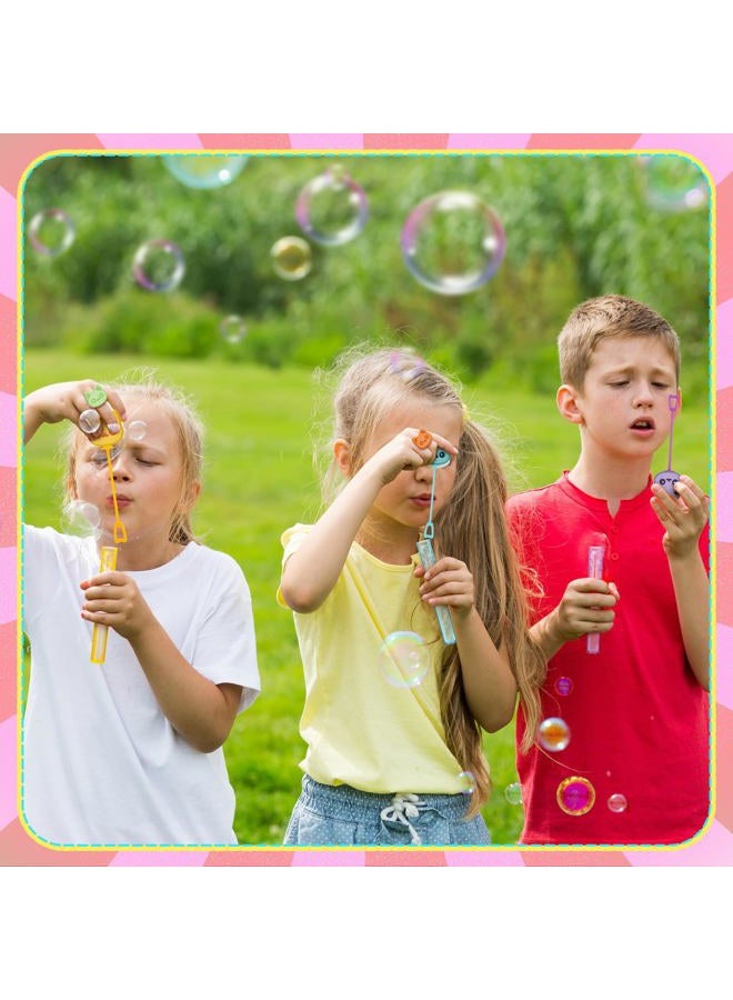 Leitee 36 Pieces Cartoon Cat Bubble Wands Happy Cat Party Favors Mini Bubble Wands 6 Styles for Pet Themed Birthday Decor Party Goodie Bag Filler - Image 4