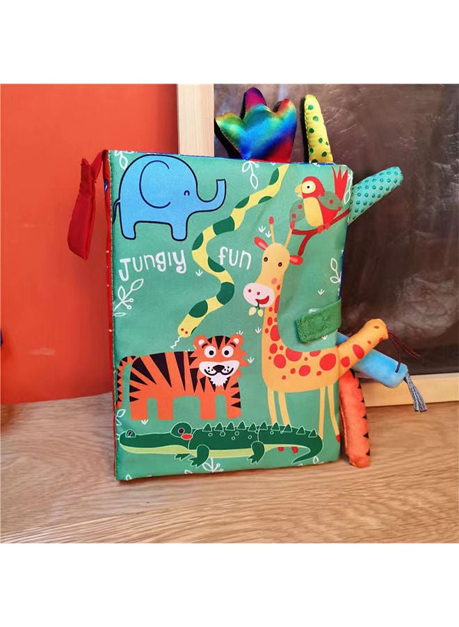 Depend Baby Cloth Book Soft Toys Baby Cloth Books Touch and Feel Crinkle Books for Babies Infants Toddler Early Development Interactive Toys Baby Fabric Book for Boys Girls Jungle Tails - Image 5