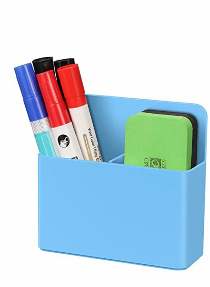 Magnetic Dry Erase Marker Holder, Pen and Eraser Holder for Whiteboard, Storage Organizer School, Home, Refrigerator, Metal Cabinets - Image 1