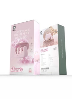 GREEN LION Queen's True Wireless Earbuds / Up To 15m Bluetooth Range / 5 Hours Play Time / Hand-Free Calls / Multi Touch - Light Pink  - Image 3
