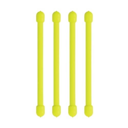 Nite Ize GT3-4PK-33 Original Gear Tie, Reusable Rubber Twist Tie, 3-Inch, Neon Yellow, 4 Pack, Made in the USA - Image 2