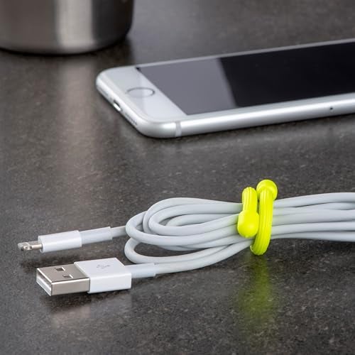 Nite Ize GT3-4PK-33 Original Gear Tie, Reusable Rubber Twist Tie, 3-Inch, Neon Yellow, 4 Pack, Made in the USA - Image 5