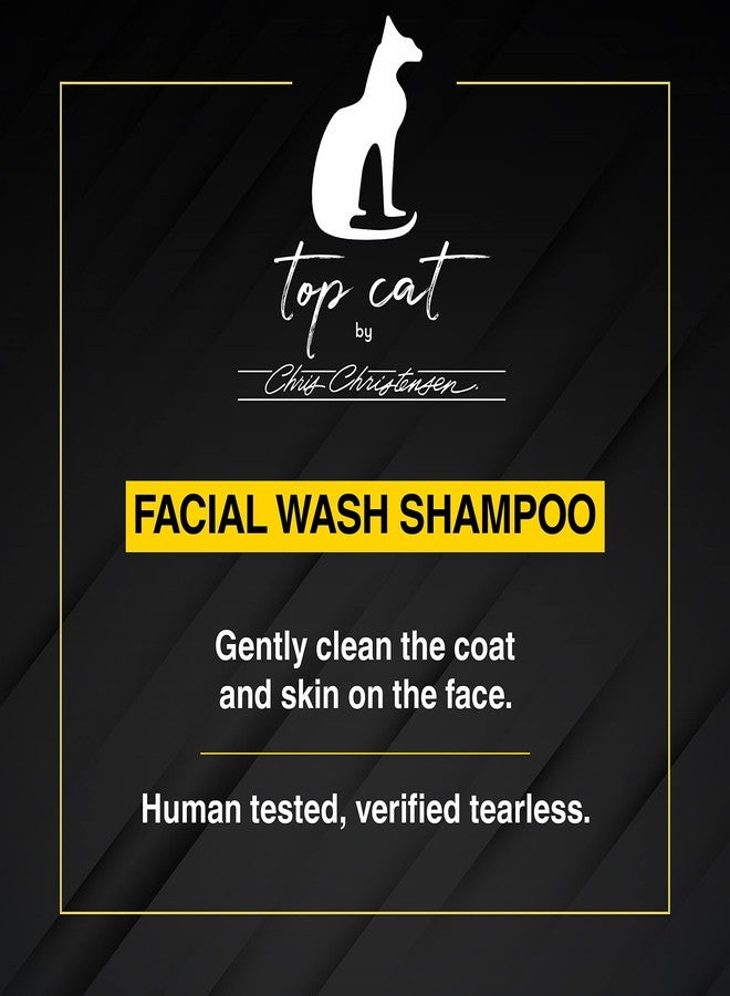 Chris Christensen Top Cat Facial Wash Shampoo for Cats, Groom Like a Professional, Gentle & Tearless, Sulfate & Soap Free, 8 oz - Image 3