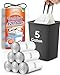 RayPard 5 Gallon 120 Counts Strong Drawstring Trash Bags Garbage Bags by RayPard Small Plastic Trash Bags fit 1820L Trash Can for Home Office Kitchen Bathroom Bedroom White Waste Basket Liners - Image 1