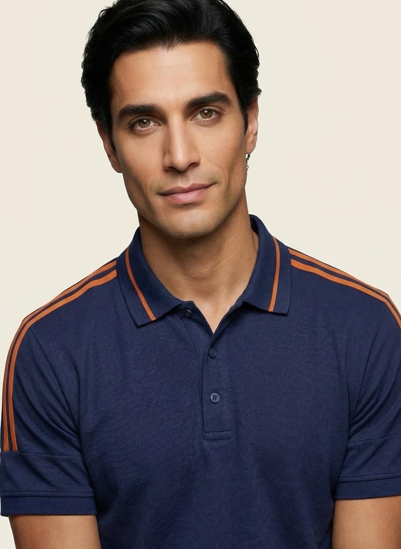 Nobero Regular Fit Polo T-Shirt for Men - Image 2