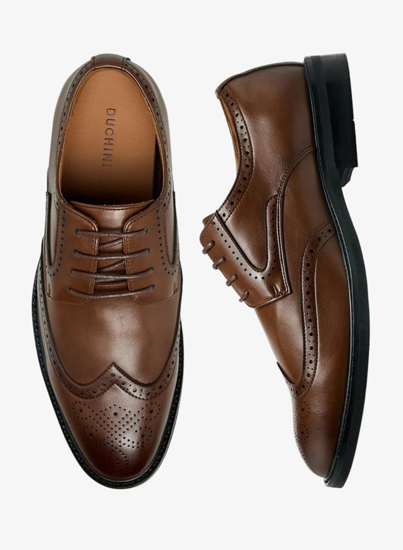 DUCHINI Men Lace-Up Derby Shoes - Image 3