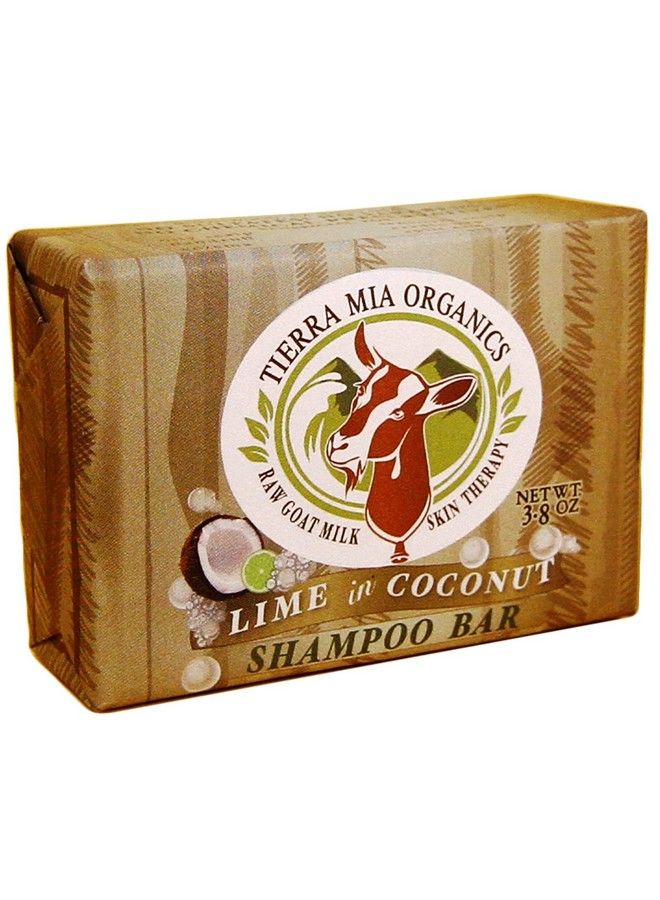 TIERRA MIA ORGANICS Raw Goat Milk Skin Therapy Shampoo Bar Lime And Coconut 3.8 Ounce (636371) - Image 1