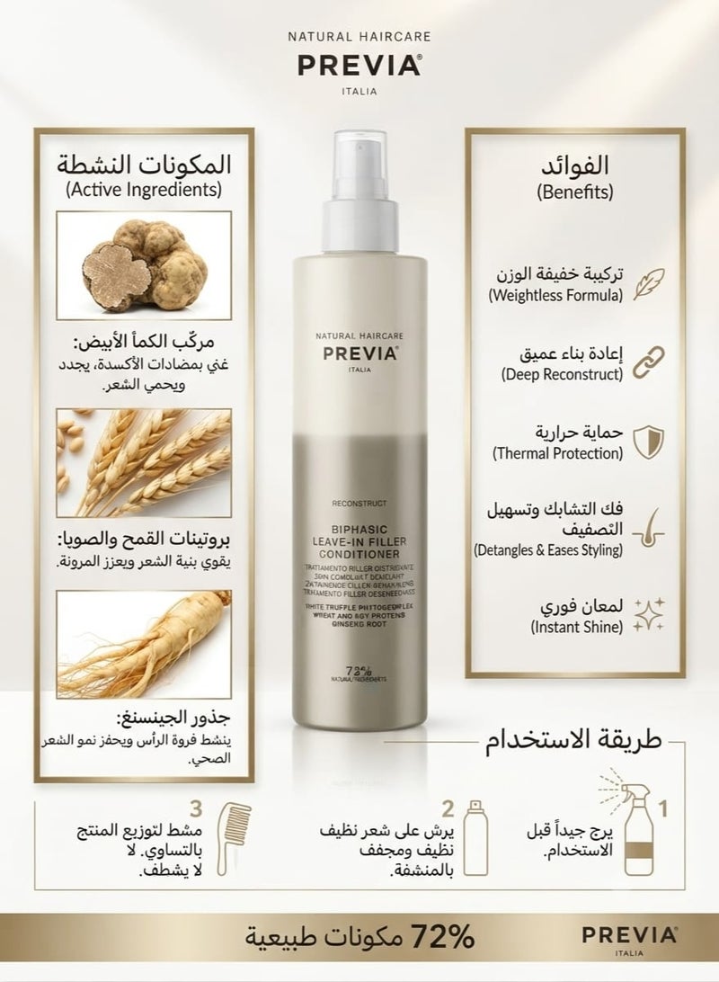 PREVIA Biphasic leave in filler Conditioner 200 ml - Image 2