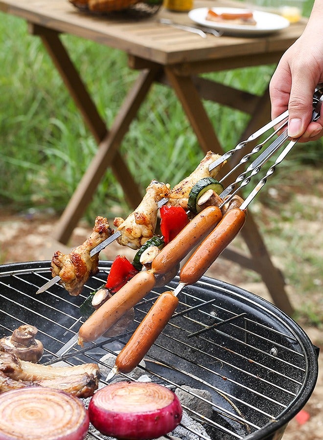 GROIC 9-Pieces BBQ Grill Tools Set with Extra Thick Stainless Steel Fork, Spatula,basting brush& Tongs Complete Grilling Accessories in Portable Bag - Image 2
