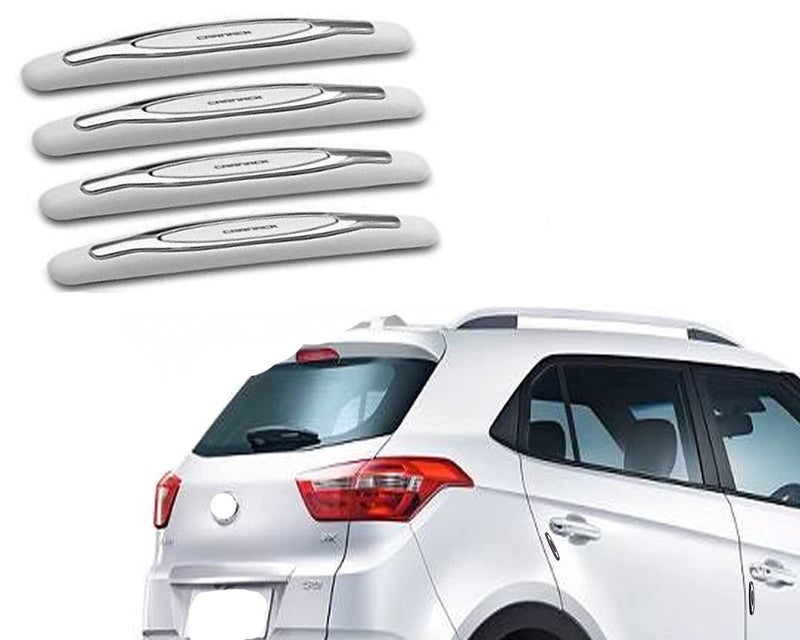 Auto E-Shopping Car Door Guard Edge Protector White Universal for All Cars Set of 4 Pieces | Plastic - Image 3