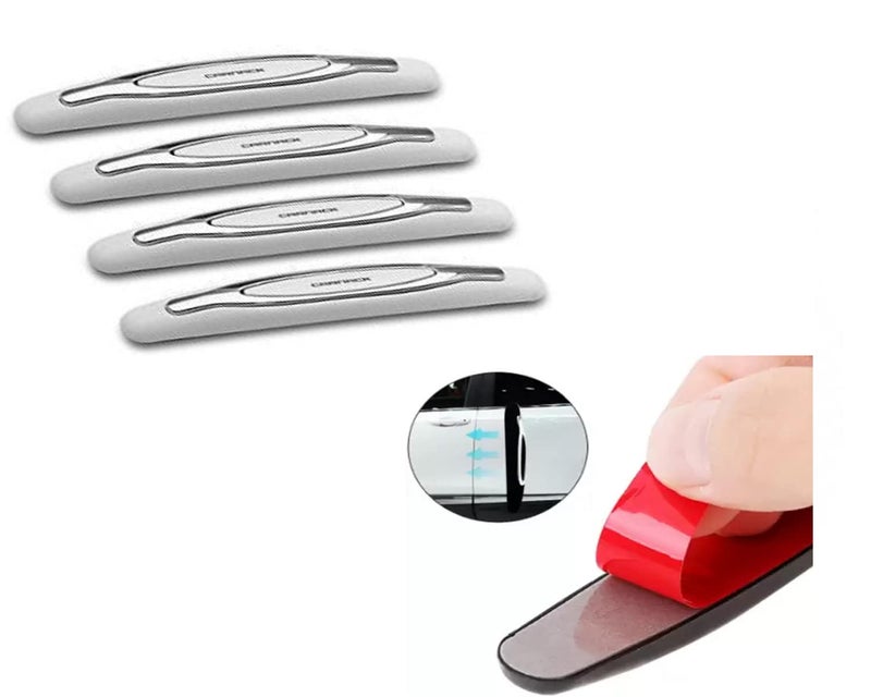 Auto E-Shopping Car Door Guard Edge Protector White Universal for All Cars Set of 4 Pieces | Plastic - Image 5