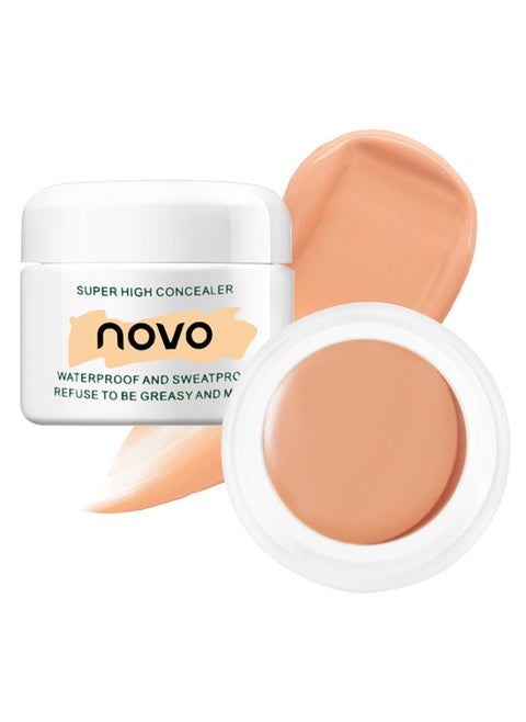 Super High Concealer, Full Coverage Non-Creasing Brightening Under Eye Concealer, Lightweight Long Lasting Hydrating Highlighter for Women, Create a Natural, Clean 3D Looking 12g