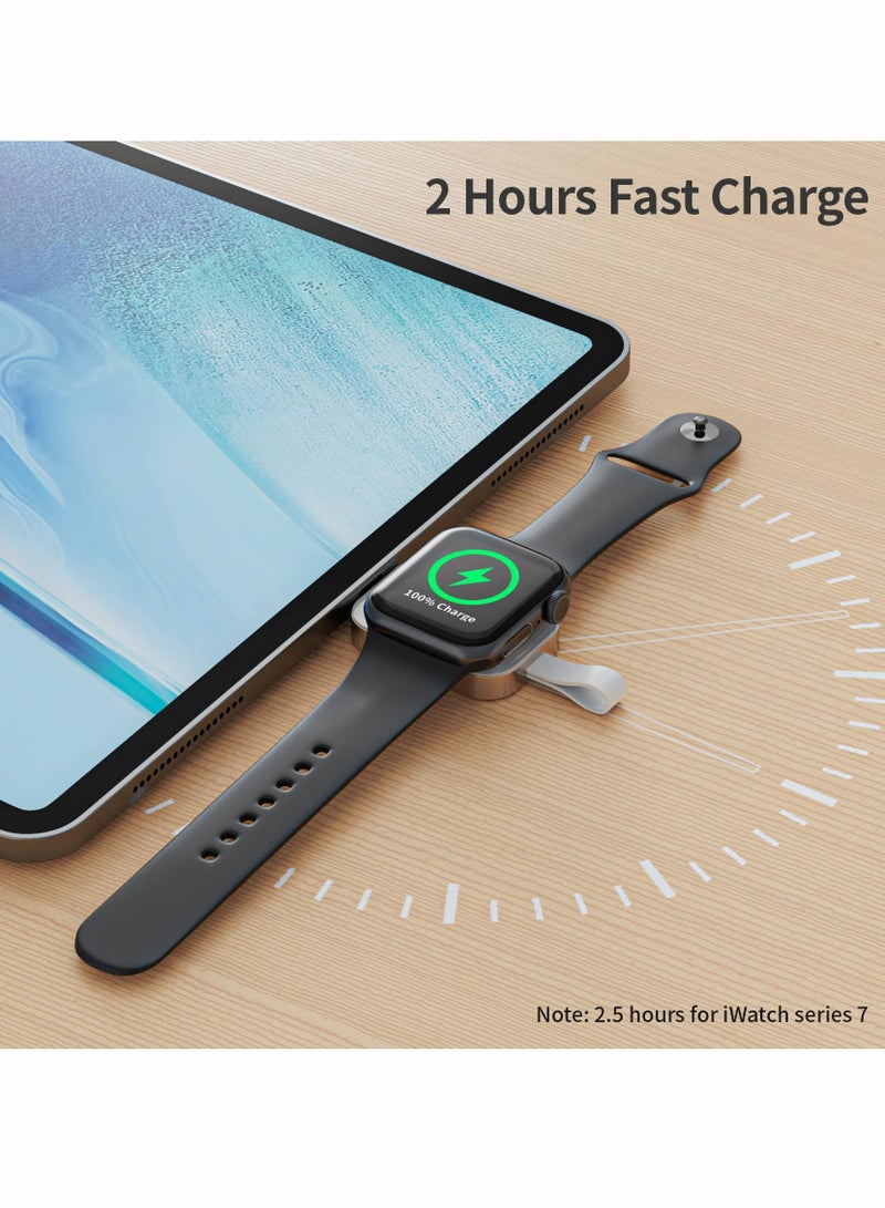 Excefore شاحن Apple Watch محمول وشاحن iWatch لاسلكي مع USB C للشحن السريع وشاحن سفر مغناطيسي لسلسلة Apple Watch Series 8 7 SE 6 5 4 3 2 - Image 4