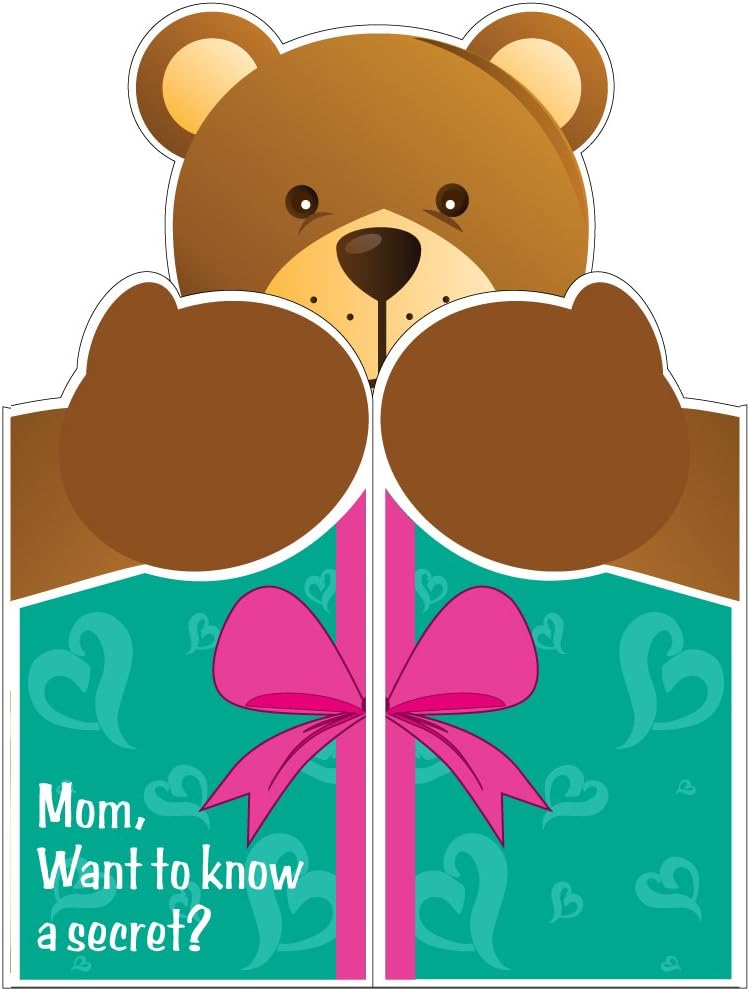 VictoryStore Jumbo Greeting Cards Giant Mothers Day Card Giant Shaped Bear 2 feet x 3 feet Card with Envelope - Image 3