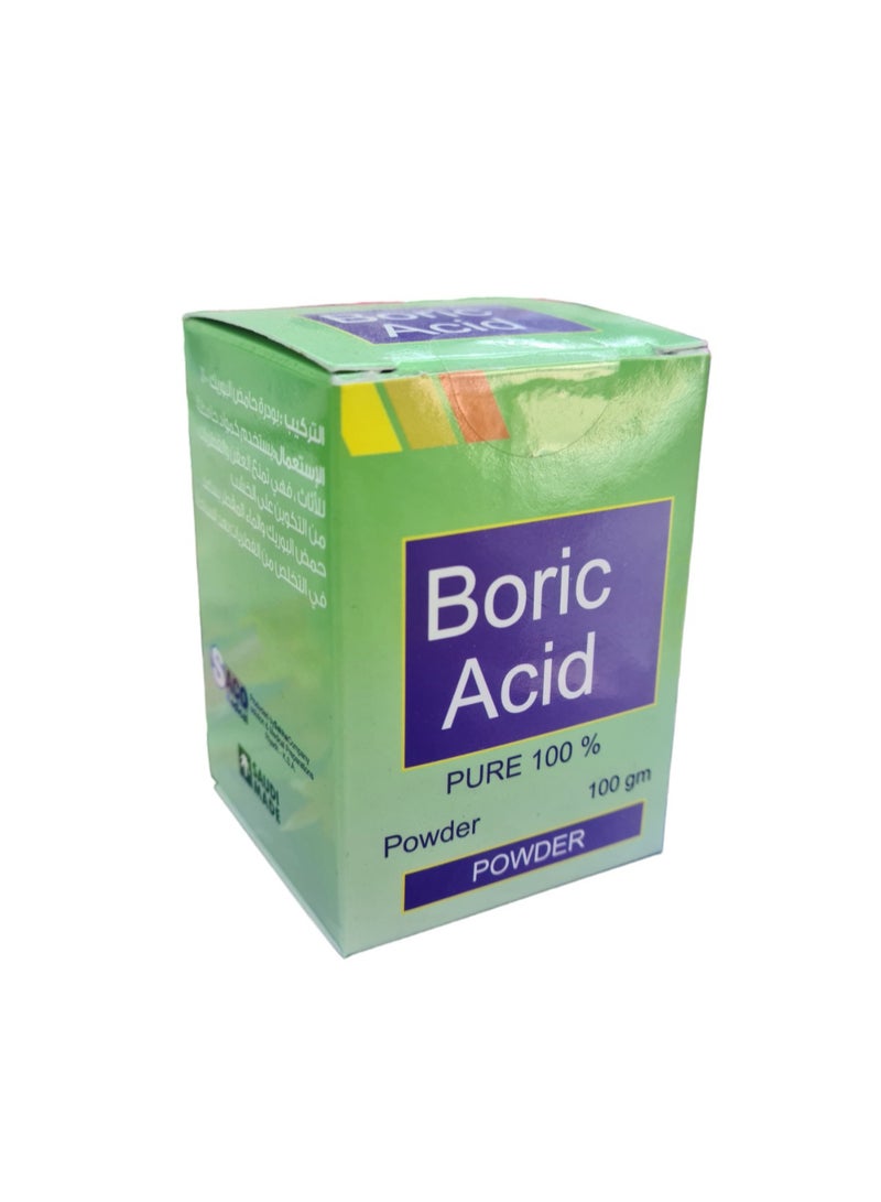 بوريك مسحوق حمض البوريك لصنع معجون مكافحة الصراصير 100 جم - Image 1