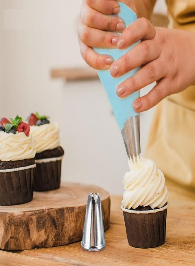 Sigaram Stainless Steel Nozzle Set with Piping Bag for Cakes, Cupcakes & Cookies K5121 - Image 4