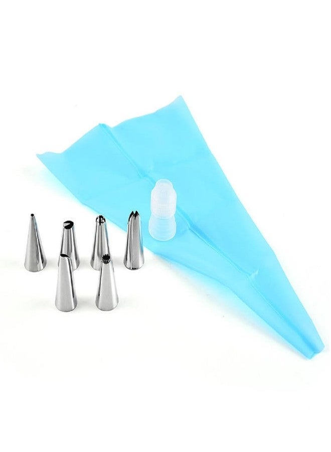 Sigaram Stainless Steel Nozzle Set with Piping Bag for Cakes, Cupcakes & Cookies K5121 - Image 5