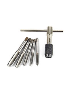 VENEKETY VENEKETY Tungsten Steel Thread Tap Drill Bit Wrench Set for Metal Working 6pcs  - Image 2