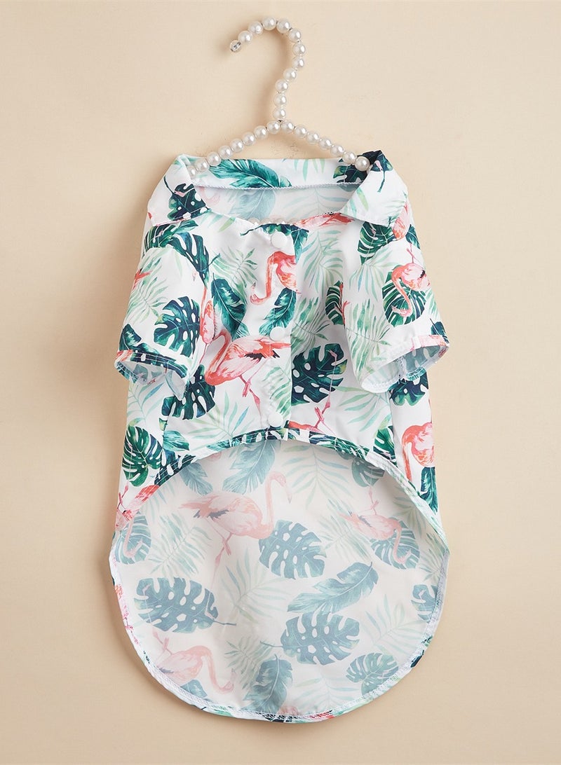 Loquat ملابس الكلاب الأليفة سكواليتي قمصان شاطئية ملابس كاجوال ربيعية وصيفية خضراء