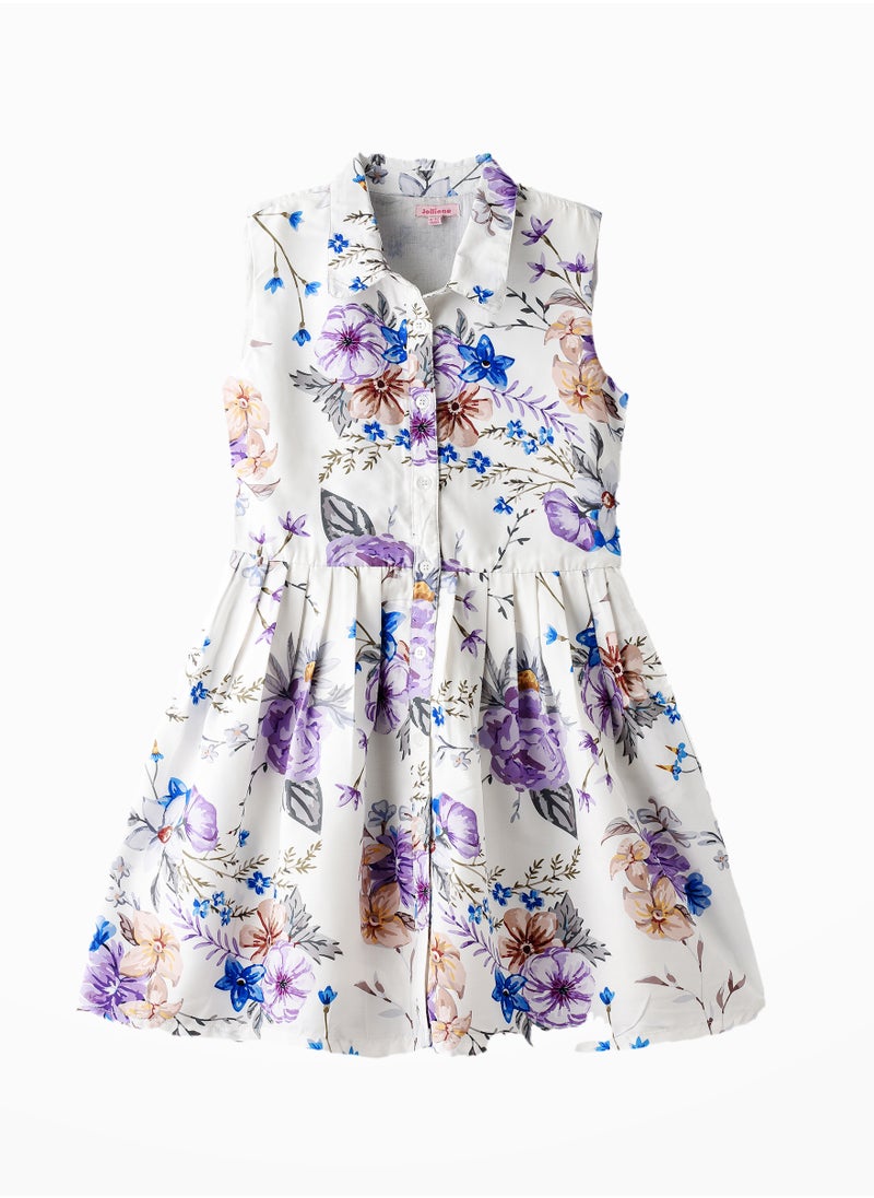 Jelliene Tween Trends: Floral Crush Dress Breezy Style & Effortless Confidence  - Image 1