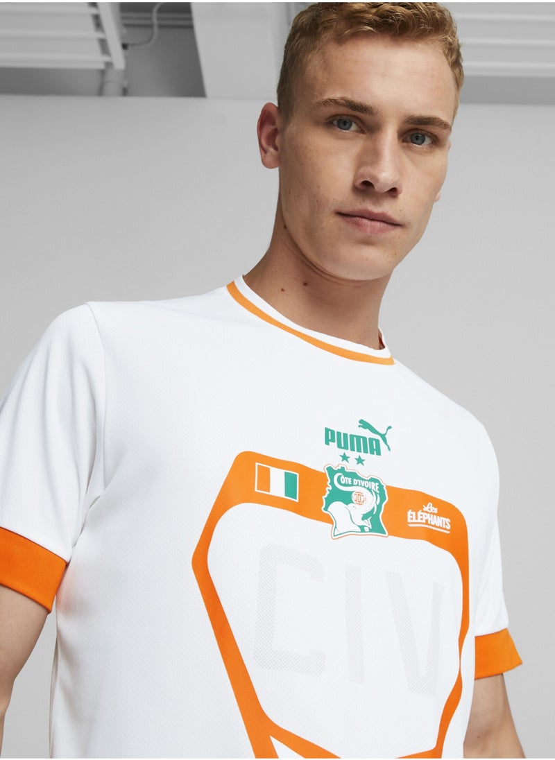 PUMA Ivory Coast Away 22/23 Mens White Replica Jersey  - Image 3