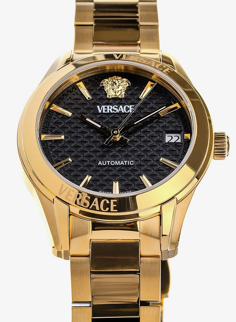 VERSACE Greca Classic Automatic Black Dial Watch