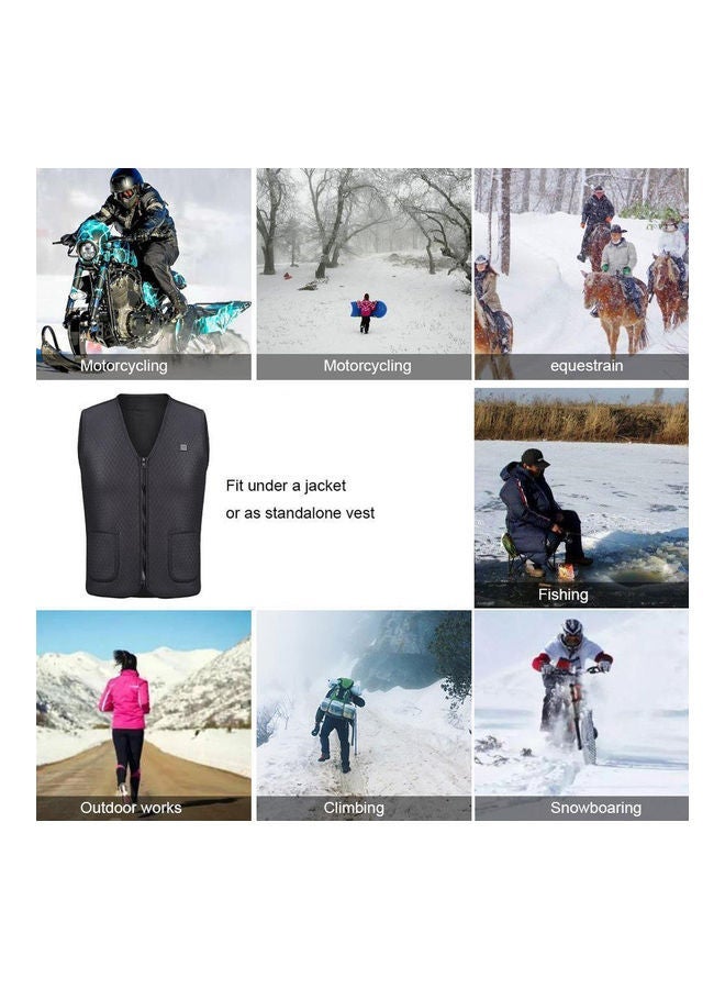 MUNTAQI Electric USB Rechargeable Heated Warm Vest L - Image 5