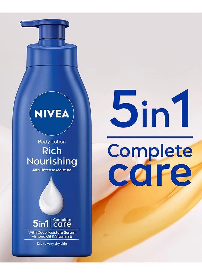 نيفيا لوشن الجسم المغذي مع مصل الترطيب العميق 625مل - Image 2