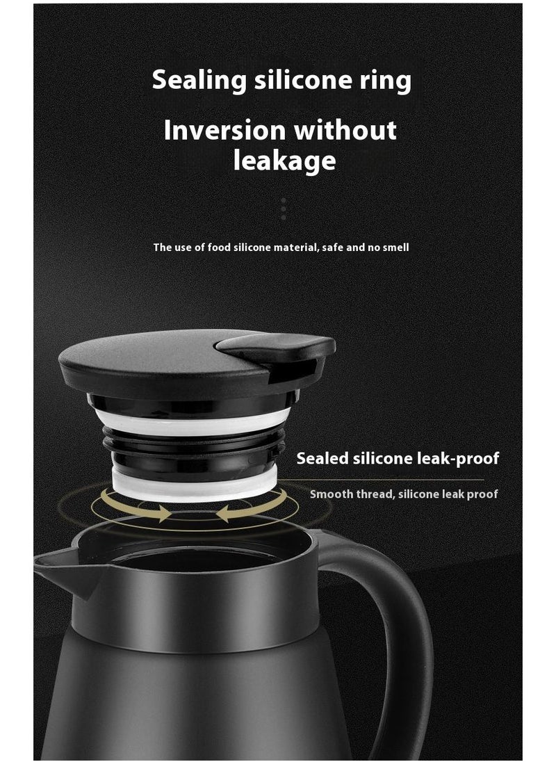 Bluejw - Thermal Coffee Carafe Tea Pot Thermal And Cold Coffee Carafe Stainless Steel Insulation Pot Double Wall Vacuum Insulated Coffee Water And Beverage Dispenser - Image 1