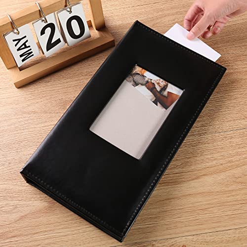 Vienrose Photo Album 4x6 300 Photos Leather Cover Picture Book with 300 Horizontal Pockets, Slip-in Picture Albums for Wedding Baby Vacation, Black - Image 3