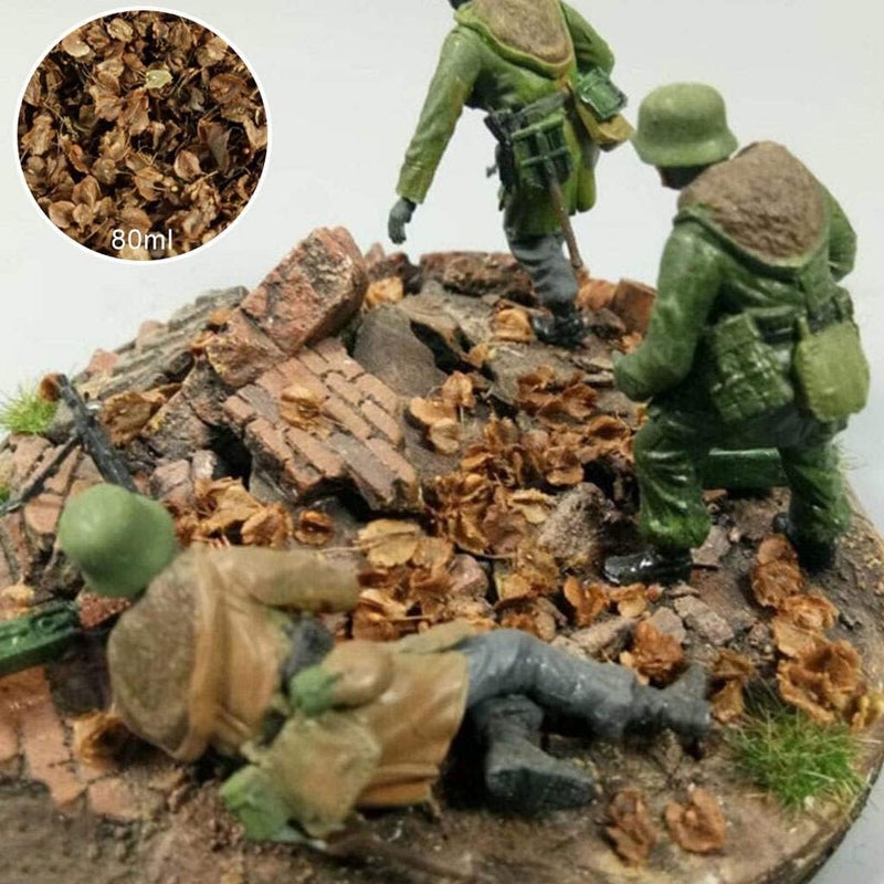 klarako Miniature Leaves Mini Static Model Railway Garden Landscape Building Materials Table Layout Scenery Decoration , 80ml Bag - Image 3