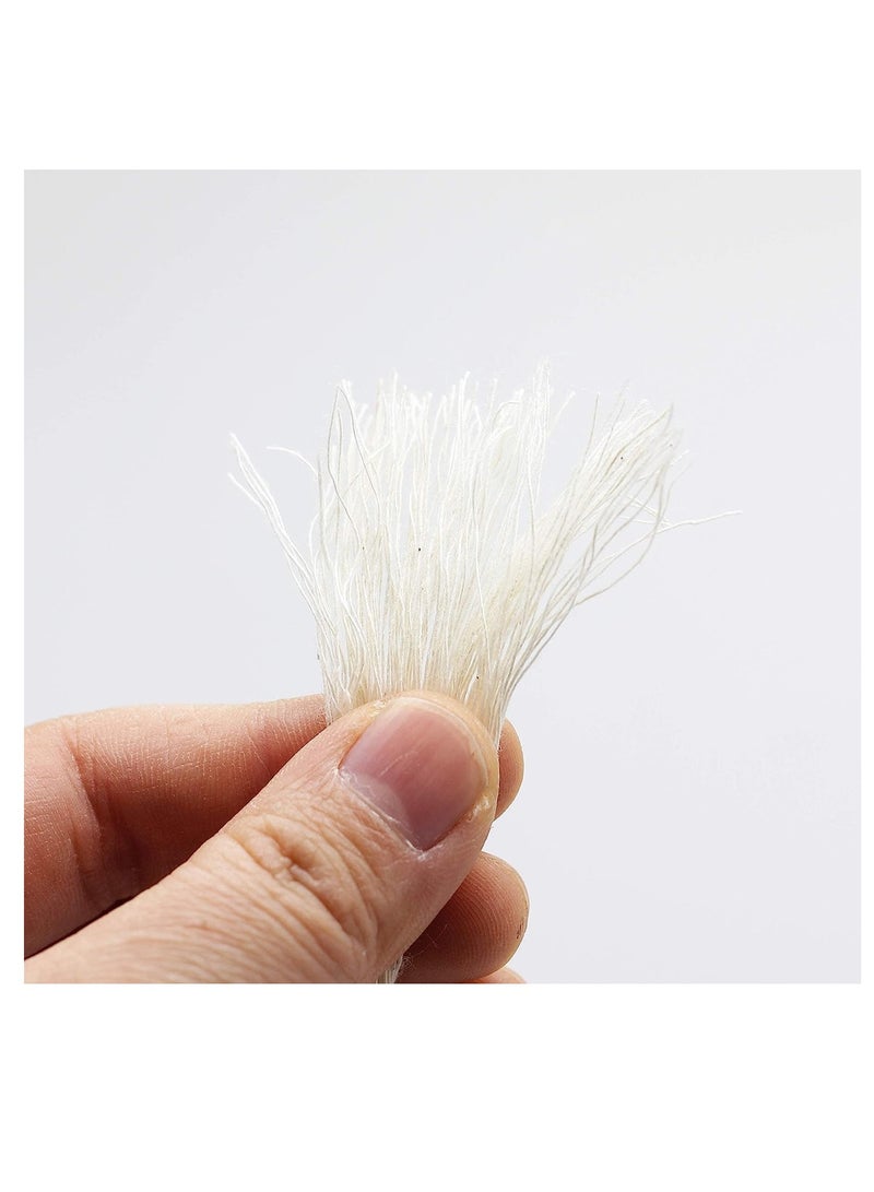 بريميفي حبل من القطن الأبيض بطول 4 مم، حبل قطني طويل متين وطبيعي (4 مم × 50 مترًا) - Image 4