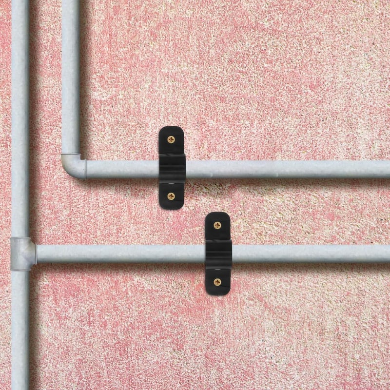 ABOOFAN 50pcs Heavy Duty Wall and Ceiling Mounted Plastic Pipe Clamps Brackets for 1/2in Pex Tubing Support, Black Pipe Clips Set for Indoor and Outdoor Plumbing - Image 5