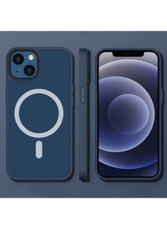 Case Cover For iPhone 13 Magsafe Magnetic Phone Case Gentleman Blue