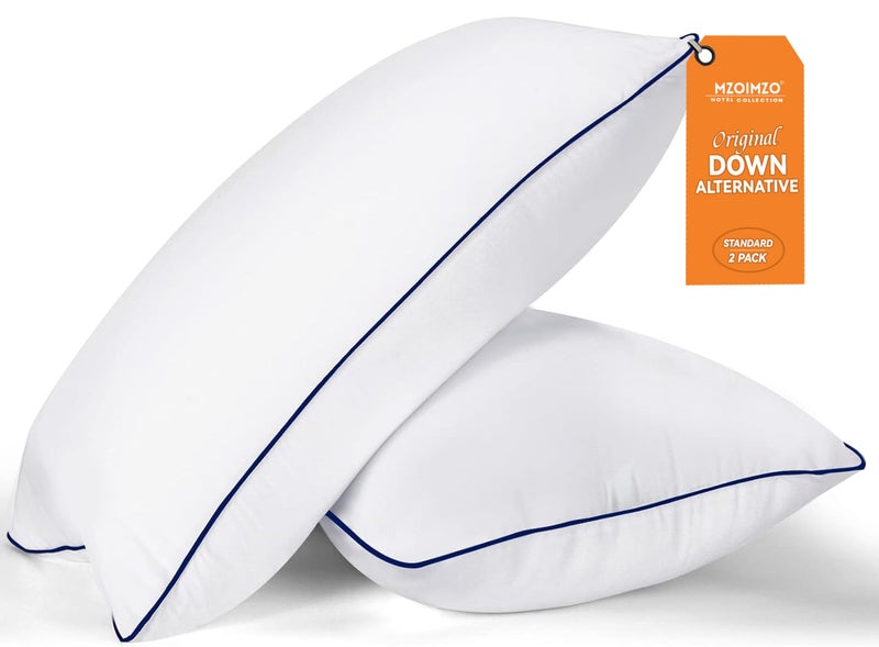 MZOIMZO Bed Pillows for Sleeping Standard Size Set of 2 Cooling Hotel Quality with Premium Soft Down Alternative Fill for Back Stomach or Side Sleepers 43x66CM