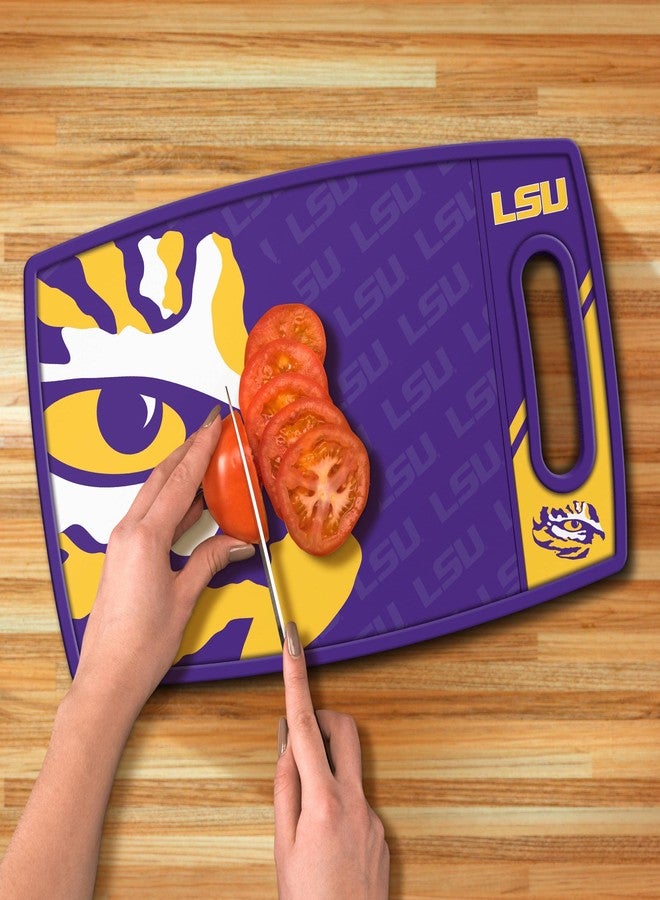 YouTheFan NCAA LSU Tigers Logo Series Cutting Board, Team Colors - Image 5