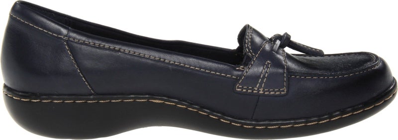 Clarks Women's Ashland Bubble Slip-On Loafer, Navy, 6.5 Wide - Image 3