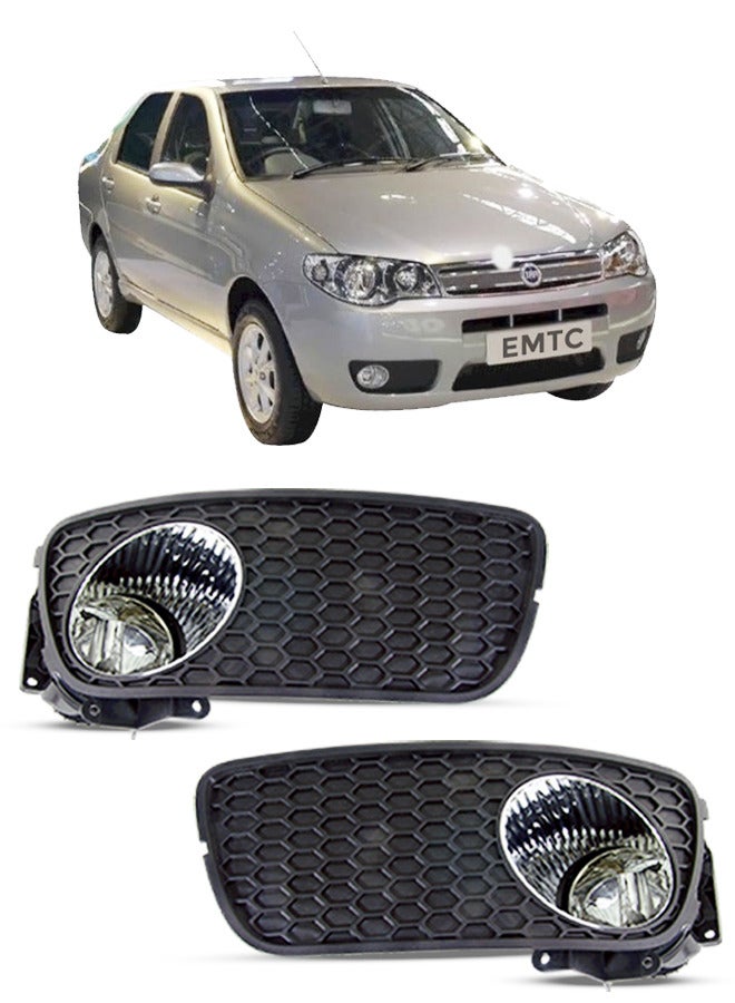 DLAA Pack of 2 FT281 Dlaa Fog Lamp Suitable for Palio 2004 with wires - Image 1