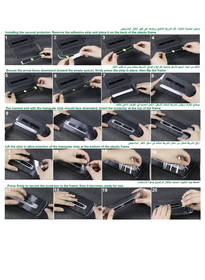 زيجفريند 2 حماية شاشة شفاف، iPhone 15/16 سهل التركيب جودة عالية، صلابة 9H، درجة أولى A++ احمِ شاشة هاتفك واقي بأعلى معايير الجودة مع لزقة زجاجية شفافة، بتصميم مخصص وتركيب فائق الدقة والسهولة، باستخدام إطار محاذاة ذكي يضمن لك تثبيتًا دقيقًا وخاليًا من الفقاعات بلمسة واحدة. مصنوعة من زجاج أساهي الياباني المقوّى، المجتاز لأعلى اختبار للصلابة بدرجة 9H، والحاصل على أعلى تصنيف للجودة A++، لتوفير حماية طويلة الأمد ووضوح عالٍ دون التأثير على استجابة اللمس. يدعم حساسية اللمس الكاملة، ومضاد لبصمات الأصابع، ويوفر شفافية فائقة ولمسًا طبيعيًا. مزود بإطار أسود أنيق. - Image 4