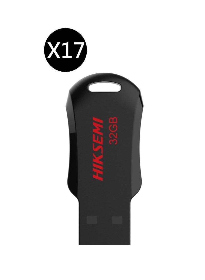 HIKSEMI Bundle Of 17 32GB USB 2.0 Flash Drive, Black | HS-USB-M200R 32G RNB