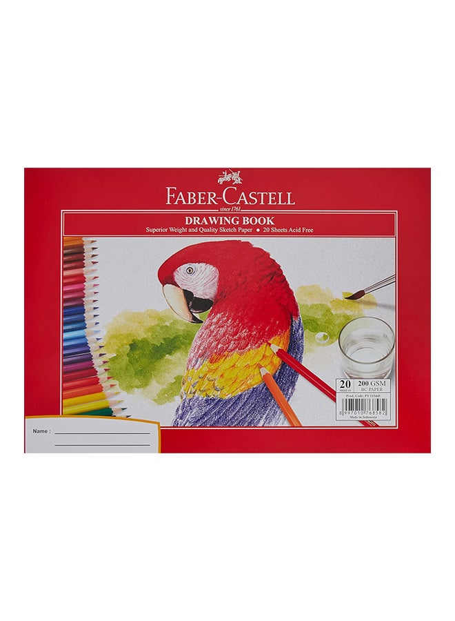 FABER-CASTELL A4 Size Drawing Book 20 Sheets 