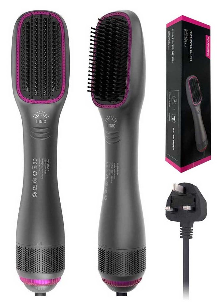 Bosidin Professional Hair Dryer Brush and Styler, Negative Ions Hot Air Brush, Blow Dryer Comb, Suitable for Straight and Curly Hair, Achieve Salon Styling Volume Blow Dryer Brush Hair Styler  - Image 1