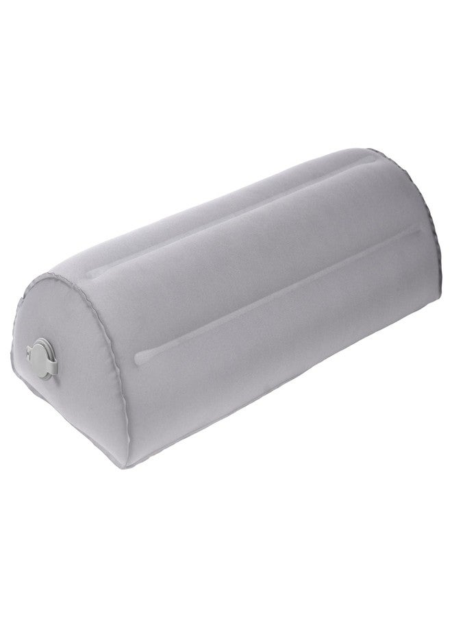 Potelane Inflatable Bolster Pillow for Legs, Knees & Back - Lightweight,Half Moon Support Cushion for Sleeping & Travel - Soft Milk Fiber & TPU - Adjustable Lumbar, Knee & Ankle Support 51x21x12cm - Image 1