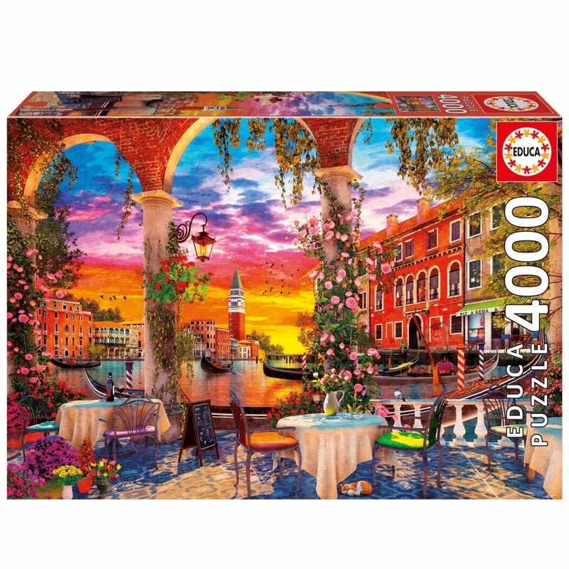 Educa 4000 Piece Puzzle for Adults Venice Includes Missing Piece Service Measurements 136 x 96 cm from 14 Years Old 20313