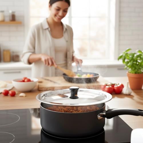 KCL Stainless Steel Ciba Tope Lids/Tope Cover/Handi/Kadai Lid/Saucepan Lid with Nob - 1 Unit - Diameter - 31cm - Image 3