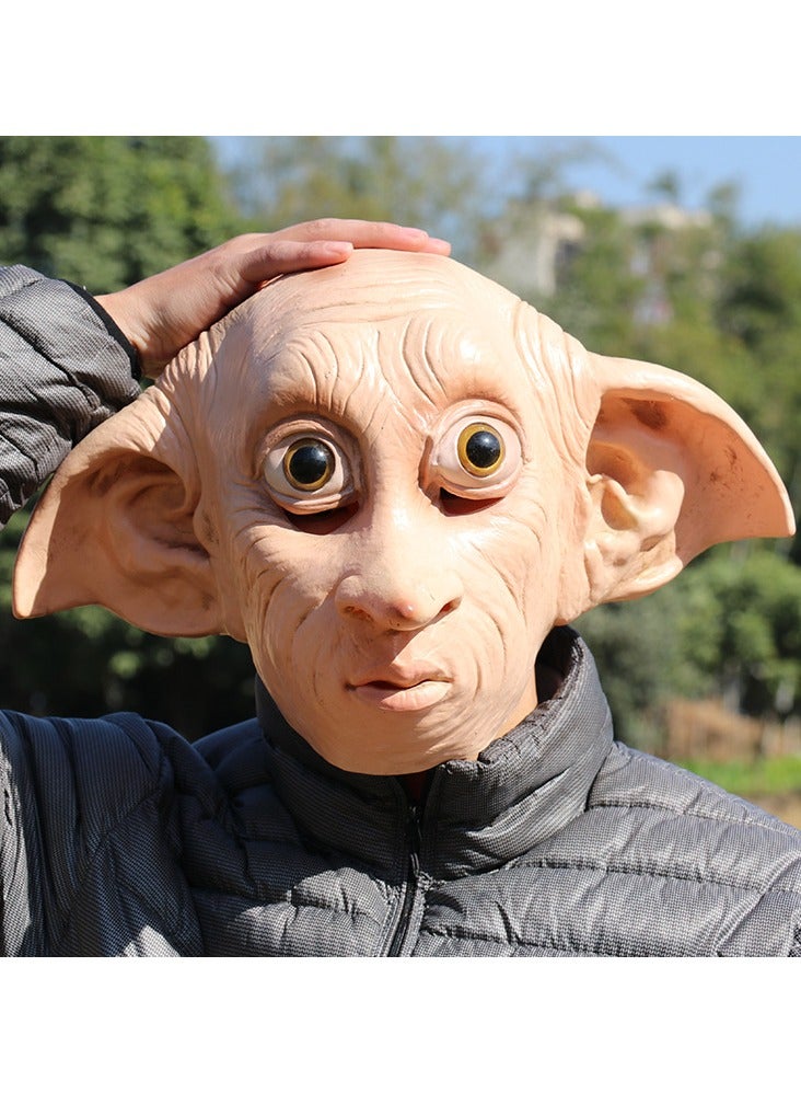 عام قناع تنكري لشخصية "دوبي" من عالم هاري بوتر الساحر، يمكن استخدامه كإكسسوار لحفلات الأزياء ذات الطابع السحري. - Image 1