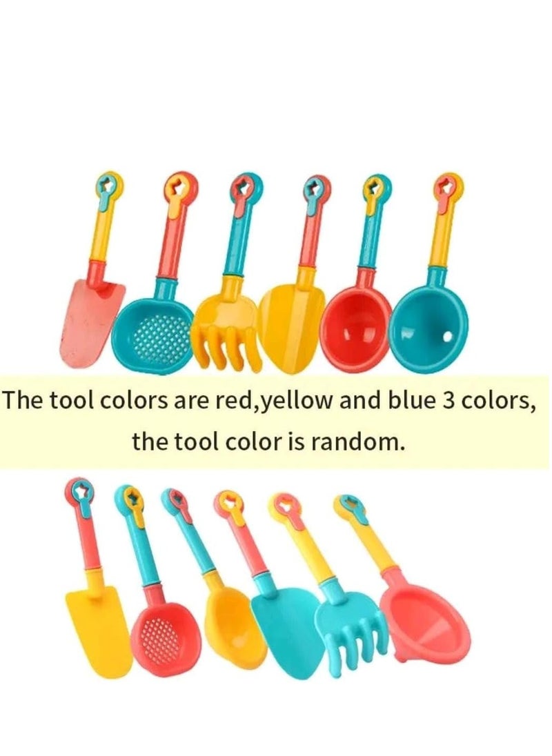 Fanski - 18-Piece Kids Beach Sand Toys Set,Multifunctional and Versatile Sand Castle Toys,Sandbox Toys with Bucket,Shovel,Rake,Sifter,Watering Can,Beach Toys for Kids Boys Girls - Image 1