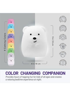 Animal Kids Night Light Silicone Nursery Light For Baby And Toddler Squishy Night Light For Kids Room Animal Night Lights For Girls And Boys Kawaii Lamp (Junior Bear) - pzsku/Z6A78EA4FBBB681616483Z/45/_/1693484649/42a24f23-0249-4e4b-931c-a3f89639857f